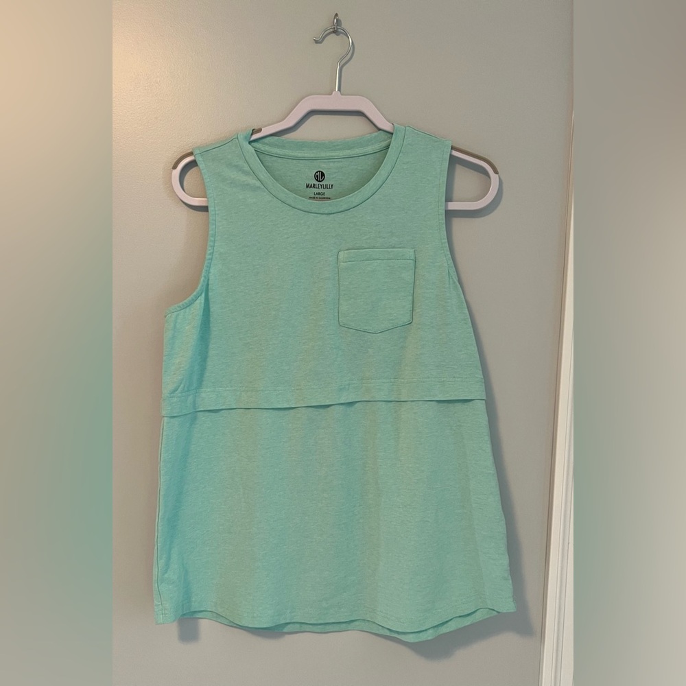 MarleyLilly Women’s size Large Sleeveless Top - Mint Green